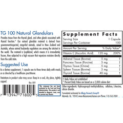 TG 100 Organic Glandulars