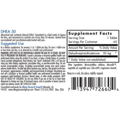 DHEA 50mg Micronized Lipid Matrix