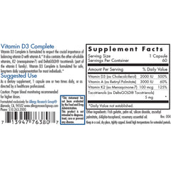 Vitamin D3 Complete w/ Vitamin A and K2