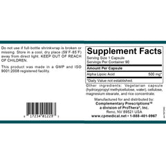 Alpha Lipoic Acid 500mg