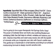 Hot Springs Sulfur Soap