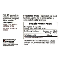 Alpha Lipoic Acid 100mg - Hypoallergenic