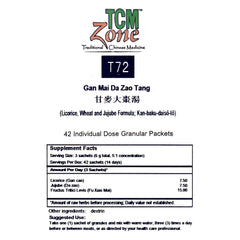 Licorice, Wheat and Jujube Formula (T72)