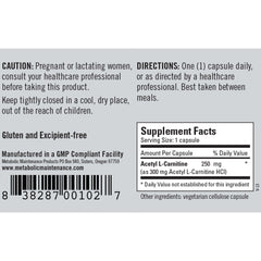 Acetyl-L-Carnitine 250mg