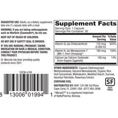 Calcium with Vitamins D and K2