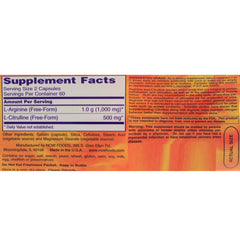 Arginine 500mg Citrulline 250mg