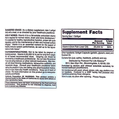Vitamin A 25,000 IU