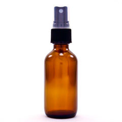 Amber Bottle Round w/Atomizer