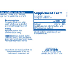 Calcium (citrate/malate) 150mg