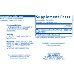 MSM 1000mg