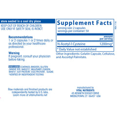 NAC (N-Acetyl-l-Cysteine) 600mg