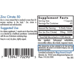 Zinc Citrate 50mg