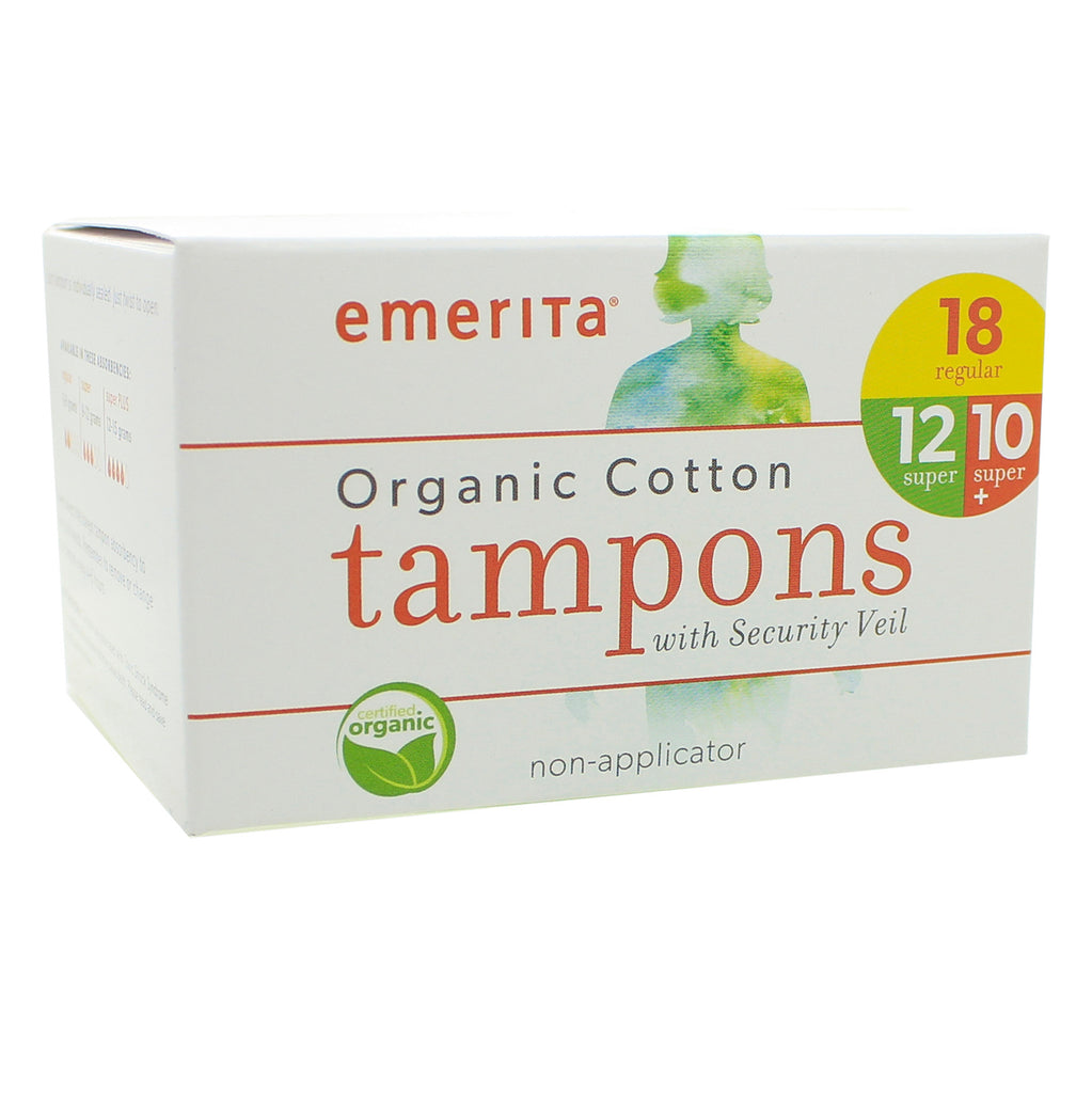 Organic Cotton Non-Applicator Tampons Multipack