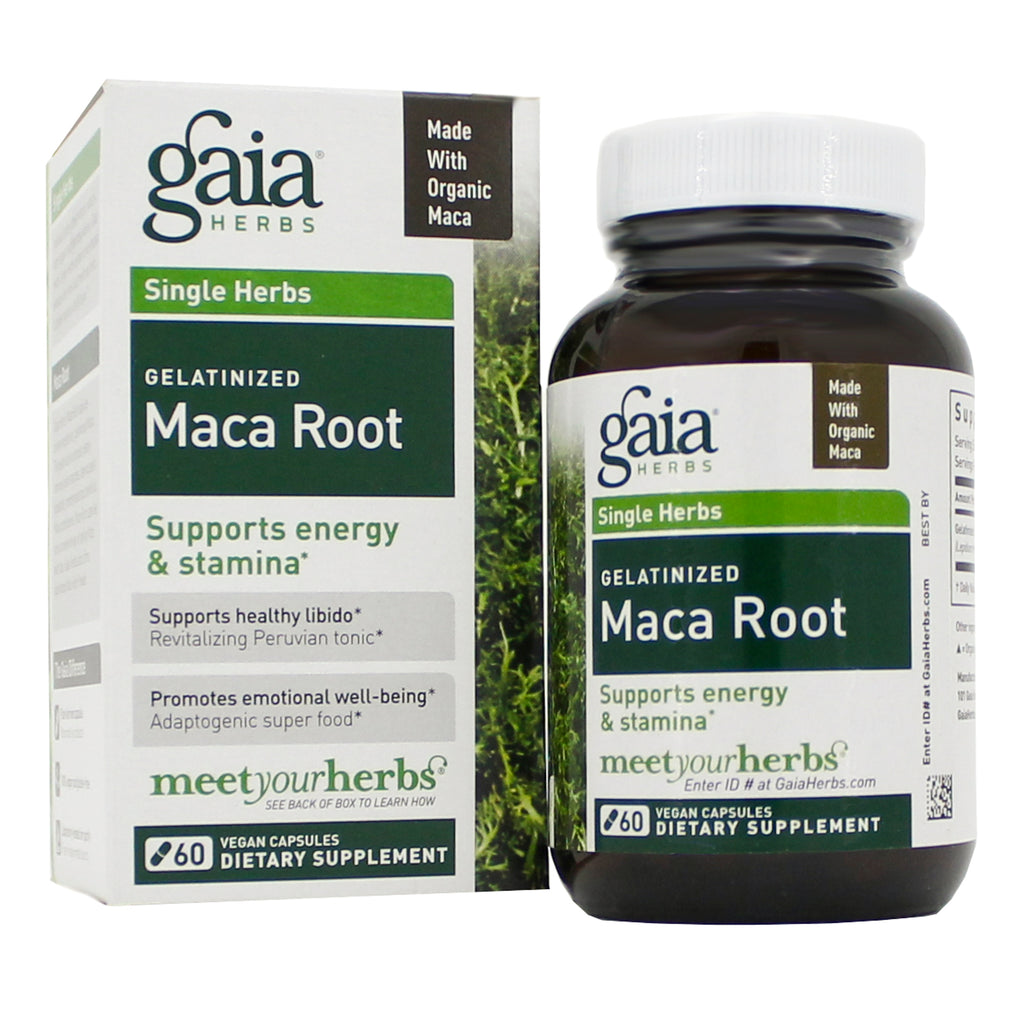 Maca Root (Organic) 500mg Capsules