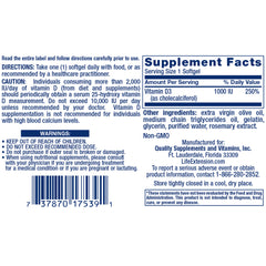 Vitamin D3 1,000IU