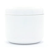 Double Wall White Plastic Jar w/Dome Lid